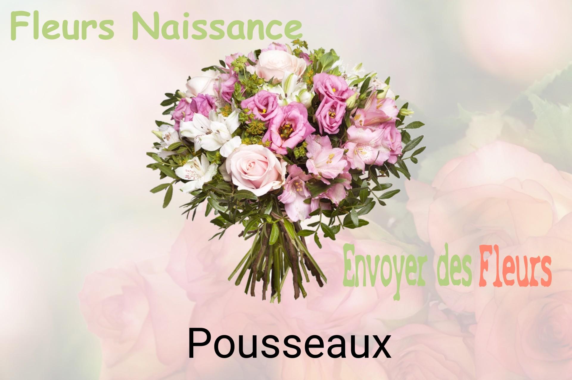 Bouquet de fleurs de naissance livré à Pousseaux